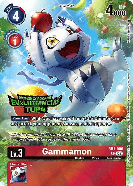Gammamon [Evolution Cup Top 4 Foil] #RB1-006