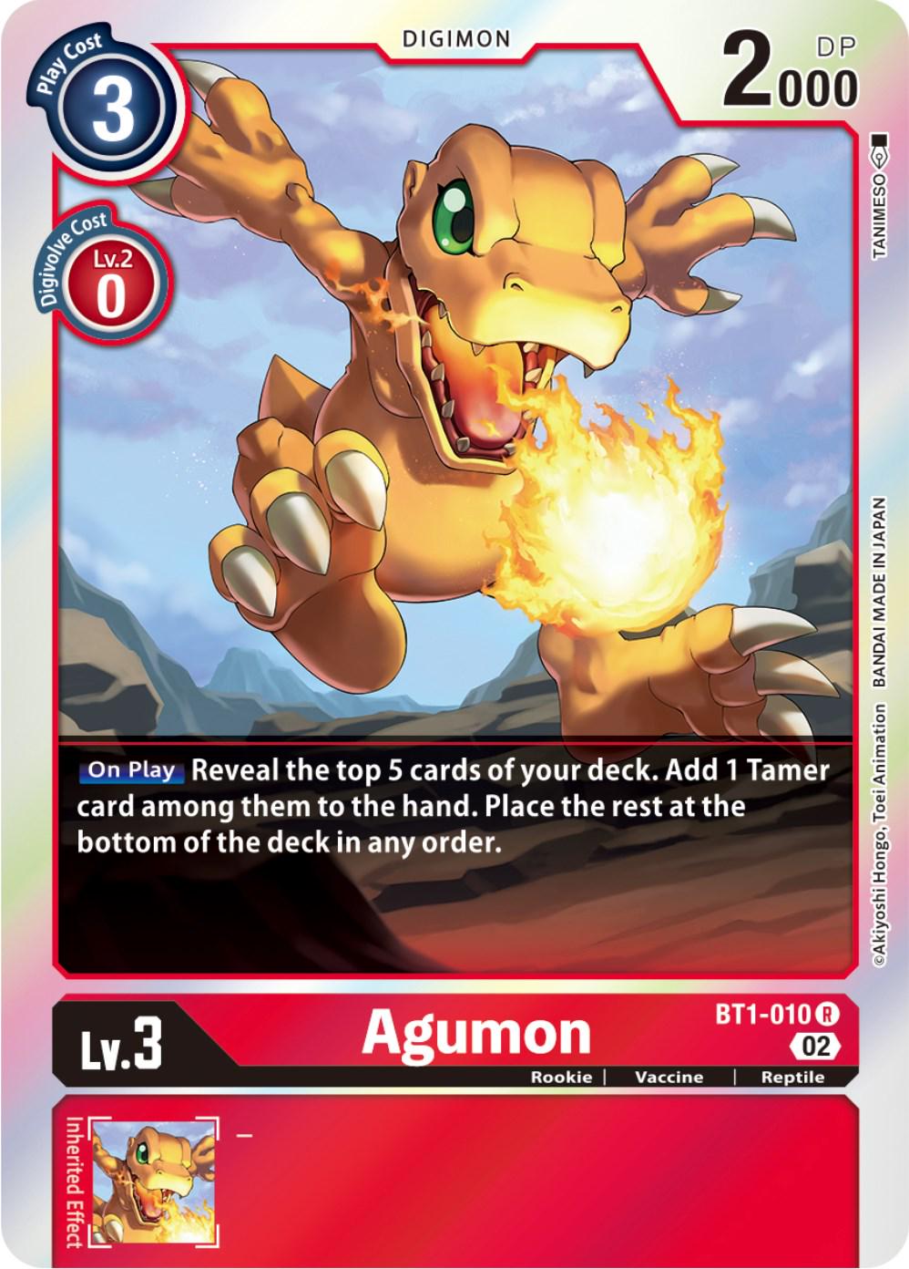 Agumon [Reprint Foil] #BT1-010