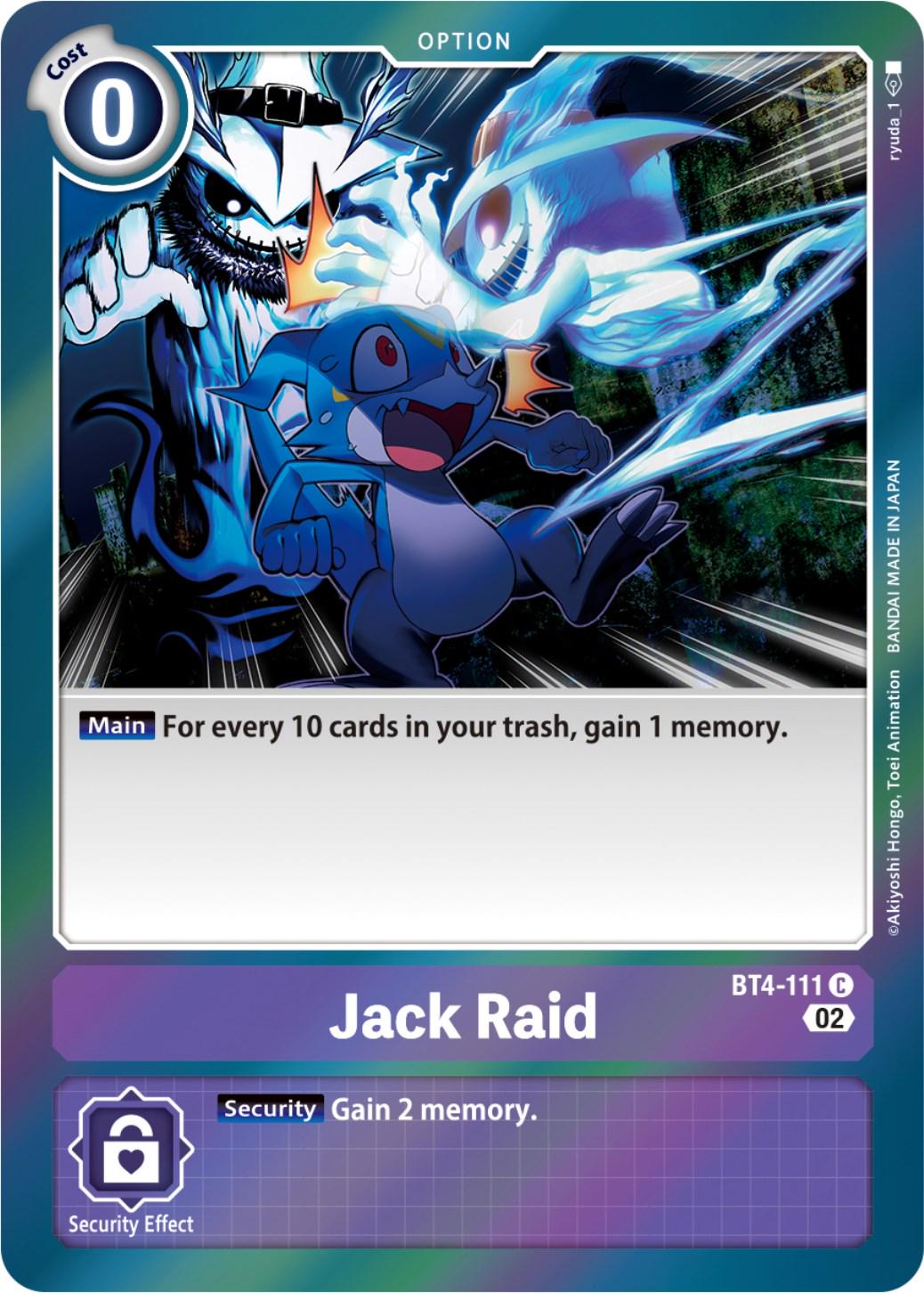 Jack Raid [Reprint Foil] #BT4-111