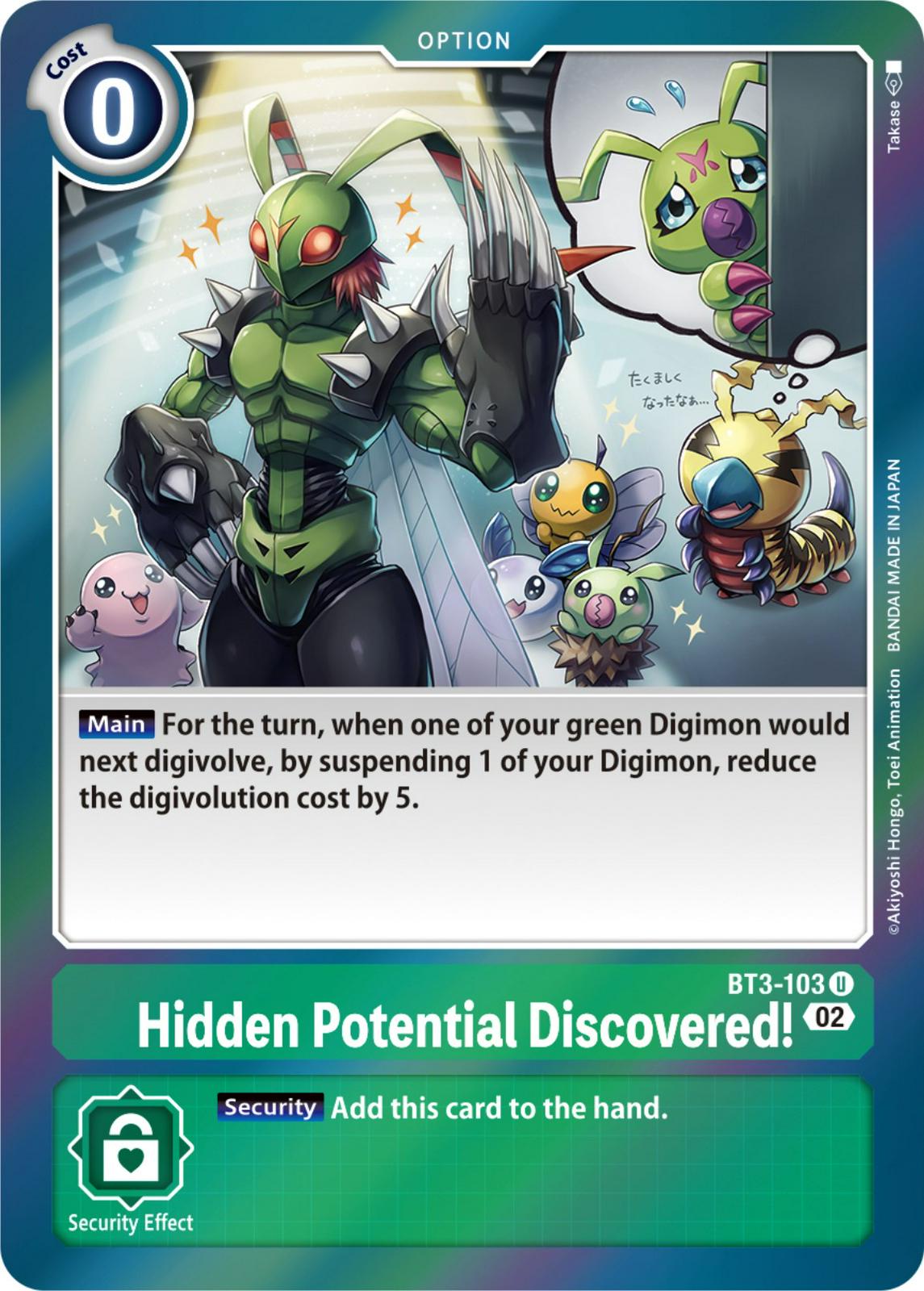 Hidden Potential Discovered! [Reprint Foil] #BT3-103
