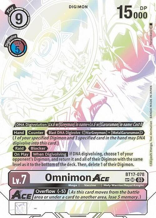 Omnimon ACE [Textured Foil] #BT17-078
