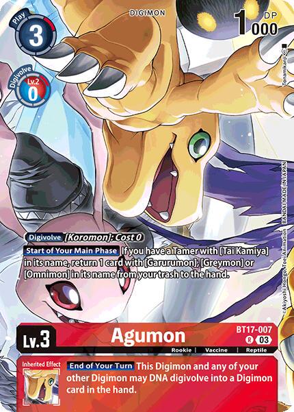 Agumon [Omnimon Binder Set Foil] #BT17-007