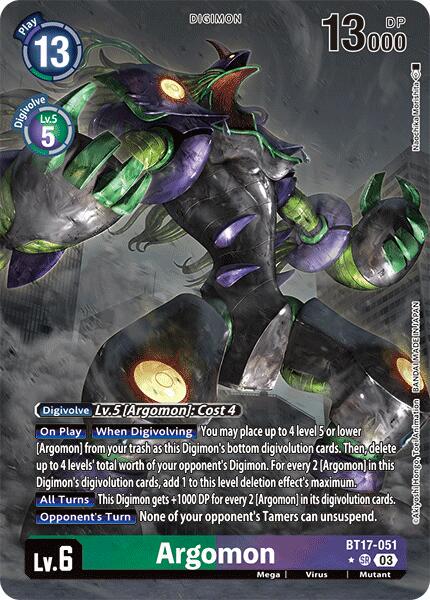 Argomon [Alternate Art Foil] #BT17-051