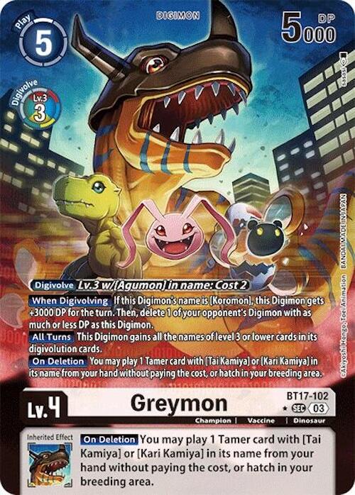 Greymon [Alternate Art Foil] #BT17-102