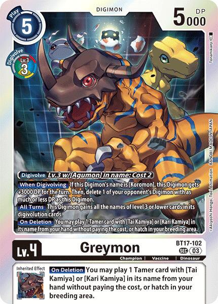 Greymon [Foil] #BT17-102