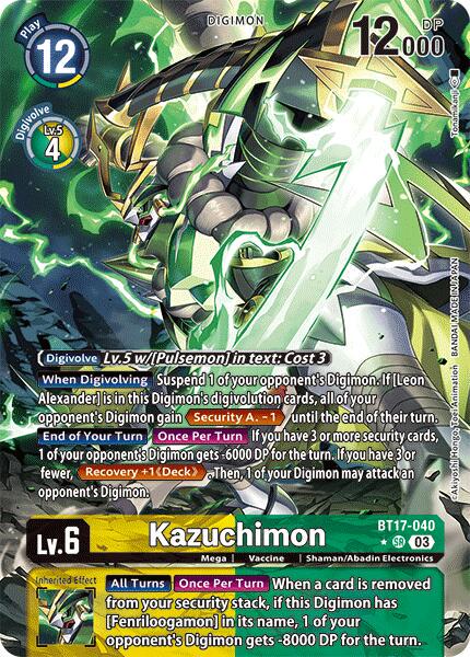 Kazuchimon [Alternate Art Foil] #BT17-040