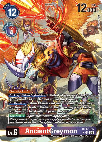 AncientGreymon [Alternate Art Foil] #BT17-017