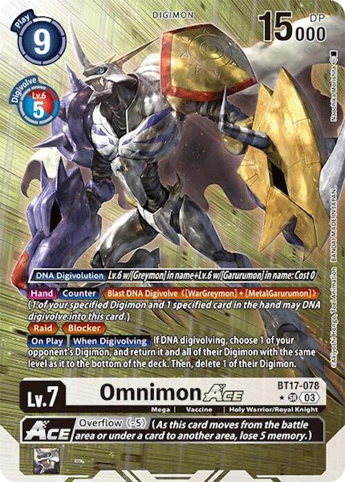 Omnimon ACE [Alternate Art Foil] #BT17-078