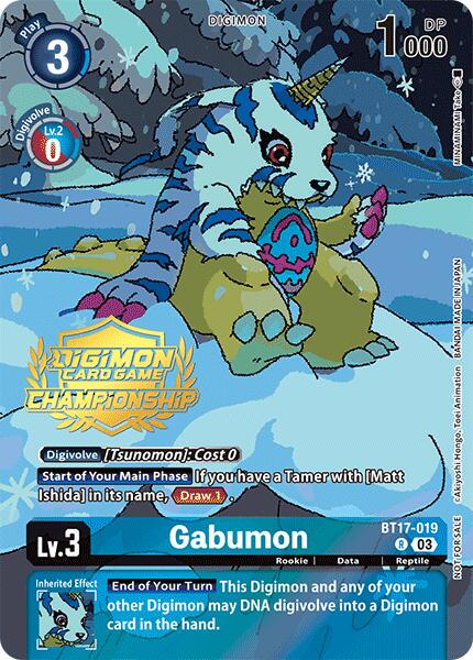 Gabumon [Tamers Pack Foil] #BT17-019