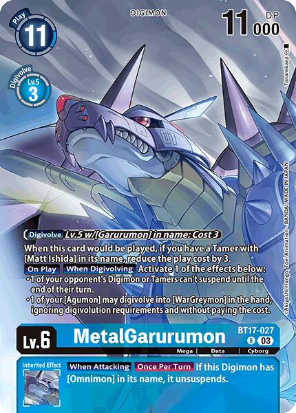 MetalGarurumon [Omnimon Binder Set Foil] #BT17-027