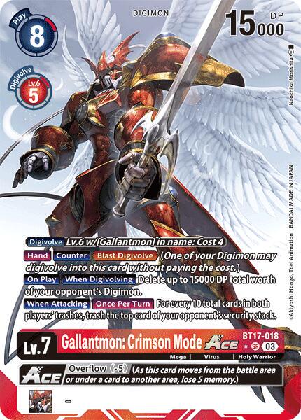 Gallantmon: Crimson Mode ACE [Alternate Art Foil] #BT17-018