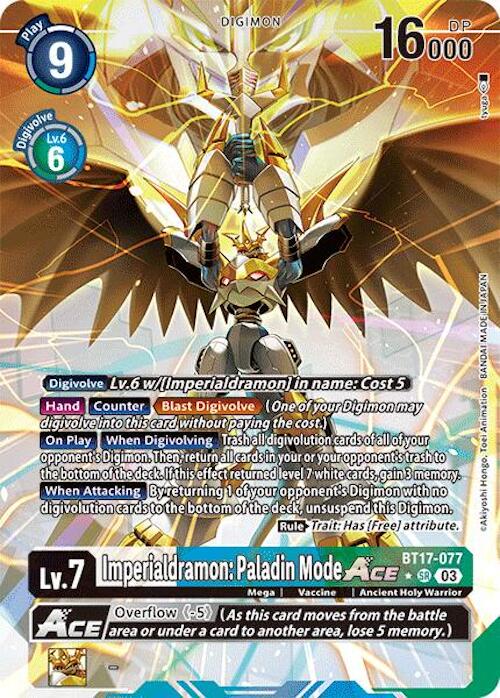 Imperialdramon: Paladin Mode ACE [Alternate Art Foil] #BT17-077