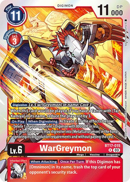 WarGreymon [Foil] #BT17-015
