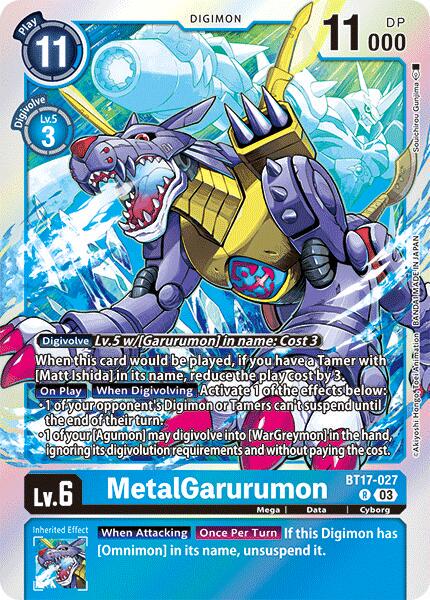 MetalGarurumon [Foil] #BT17-027
