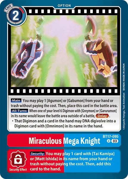 Miraculous Mega Knight #BT17-095
