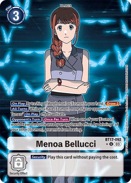 Menoa Bellucci [Promotion Pack Foil] #BT17-092