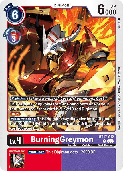BurningGreymon #BT17-012