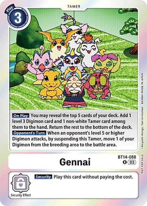 Gennai [Memorial Pack Foil] #BT14-088