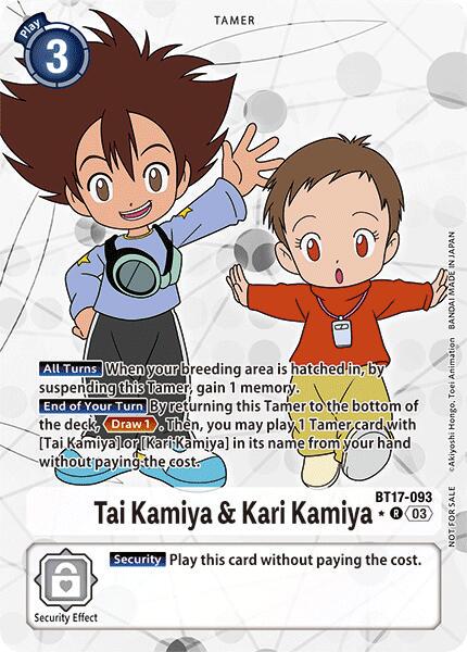 Tai Kamiya & Kari Kamiya [Promotion Pack Foil] #BT17-093
