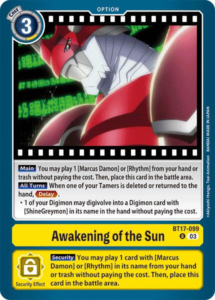 Awakening of the Sun #BT17-099