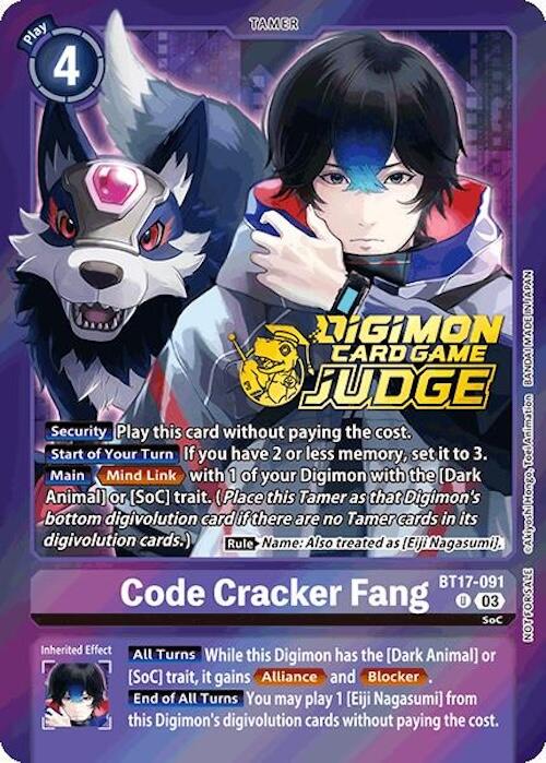 Code Cracker Fang [Judge Pack Foil] #BT17-091