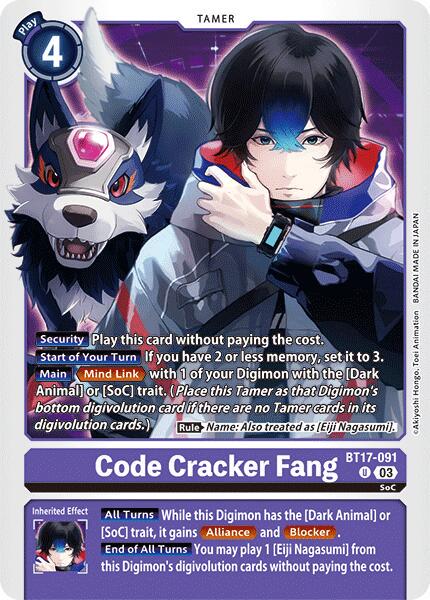 Code Cracker Fang #BT17-091