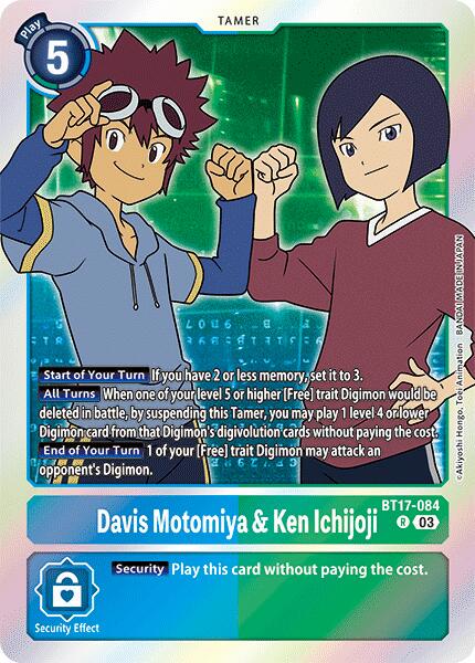 Davis Motomiya & Ken Ichijoji [Foil] #BT17-084