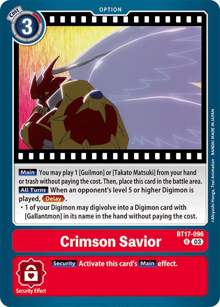 Crimson Savior #BT17-096