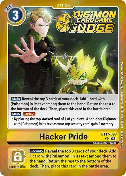 Hacker Pride [Judge Pack Foil] #BT17-098