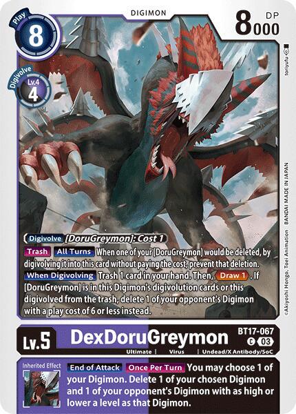 DexDoruGreymon #BT17-067