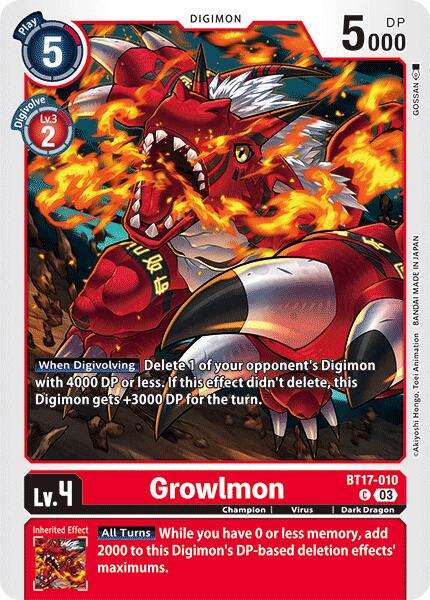 Growlmon #BT17-010