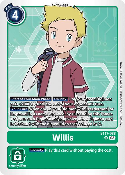 Willis #BT17-088