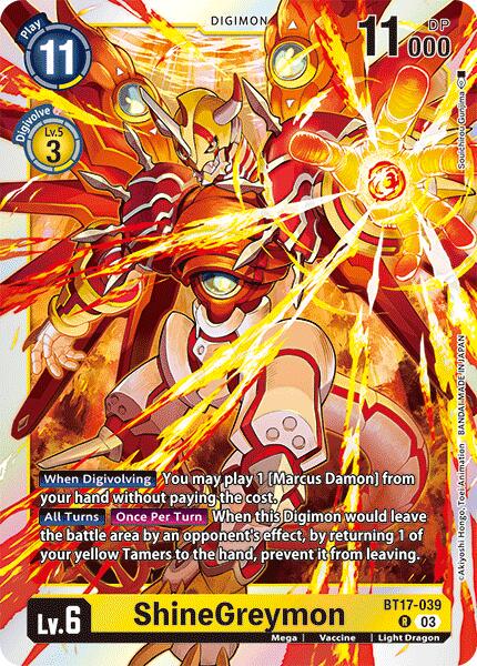 ShineGreymon [Foil] #BT17-039