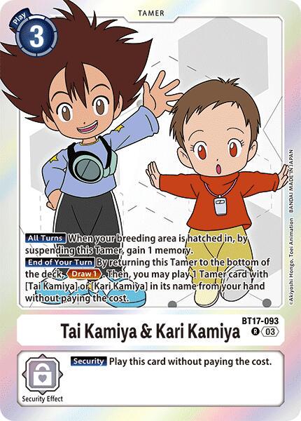 Tai Kamiya & Kari Kamiya [Foil] #BT17-093