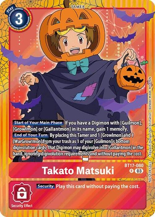 Takato Matsuki [Halloween Event Foil] #BT17-080
