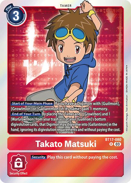 Takato Matsuki [Foil] #BT17-080