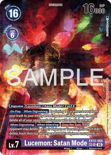 Lucemon: Satan Mode [SP Foil] #EX10-060