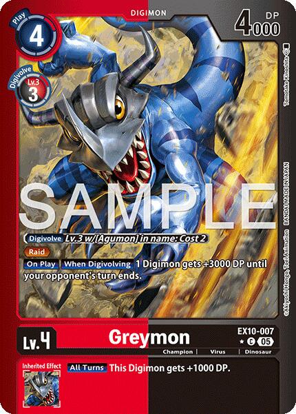Greymon [Limited Foil] #EX10-007