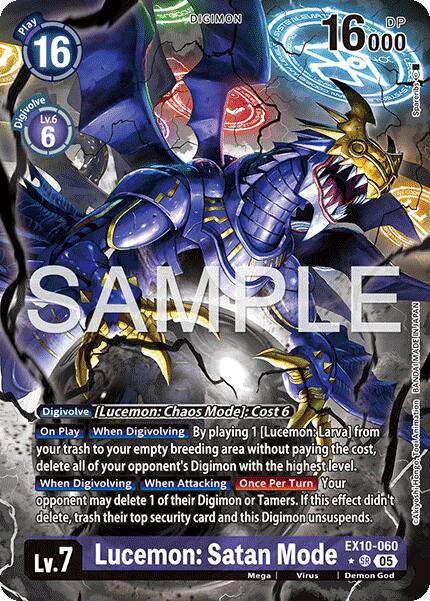 Lucemon: Satan Mode [Alternate Art Foil] #EX10-060
