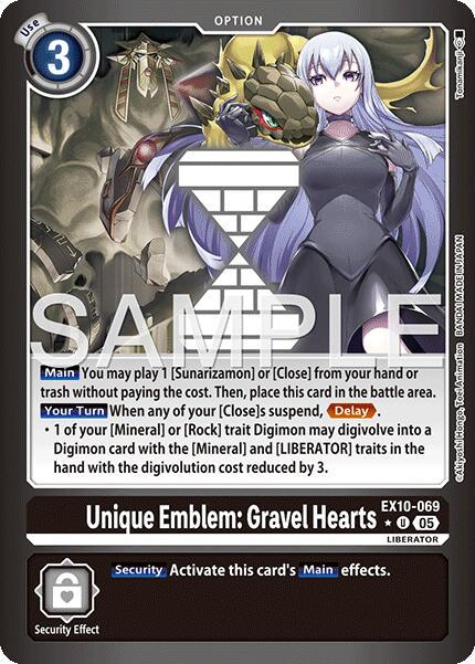 Unique Emblem: Gravel Hearts [Limited Foil] #EX10-069