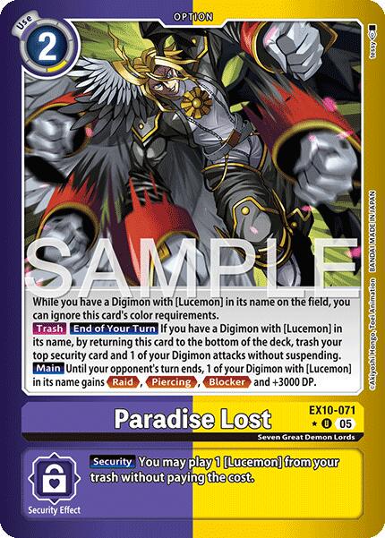 Paradise Lost [Limited Foil] #EX10-071