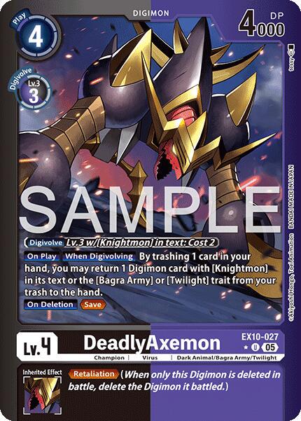 DeadlyAxemon [Limited Foil] #EX10-027