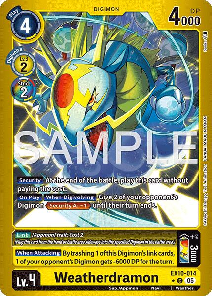 Weatherdramon [Limited Foil] #EX10-014