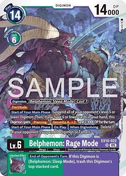 Belphemon: Rage Mode [Foil] #EX10-022