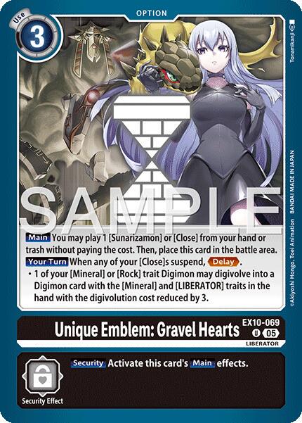 Unique Emblem: Gravel Hearts #EX10-069