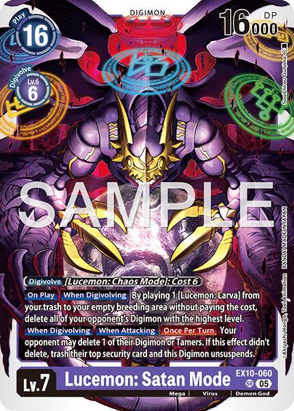 Lucemon: Satan Mode [Foil] #EX10-060