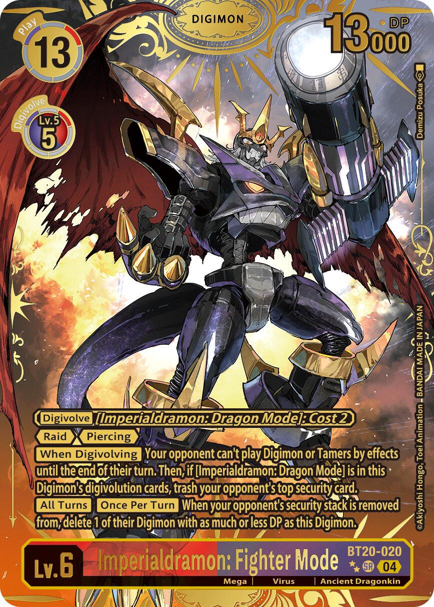 Imperialdramon: Fighter Mode [Textured Foil] #BT20-020