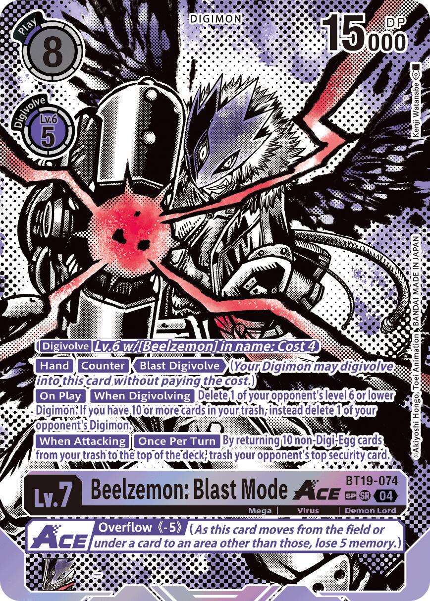 Beelzemon: Blast Mode ACE [Textured Foil] #BT19-074