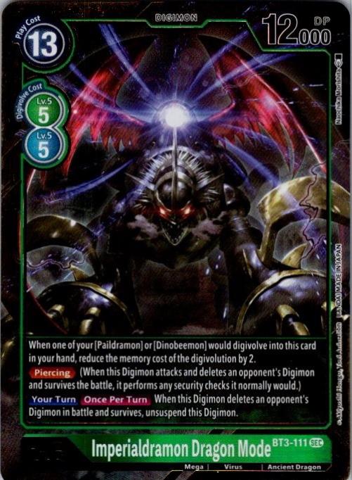 Imperialdramon Dragon Mode [Alternative Art] #BT3-111