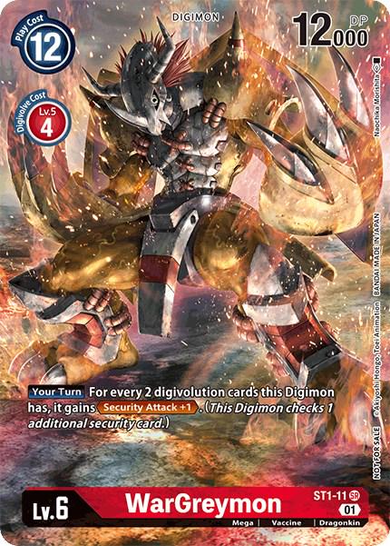 WarGreymon [Premier TO Event June Foil] #ST1-11